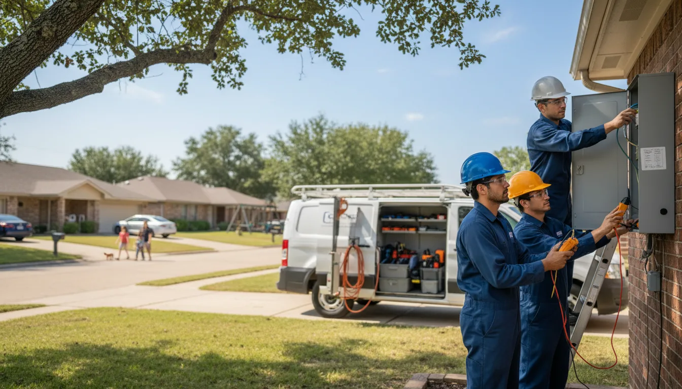 Certified electrician providing emergency electrical services in Wild Rose, WI